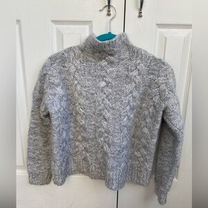 Madewell Gray Cable Knit Women's Sweater